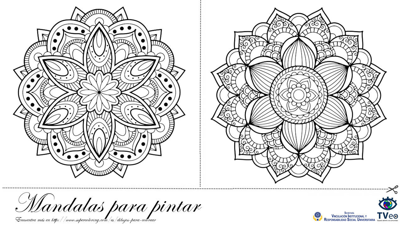 Mandalas para Colorear. Descargar Mandalas para Niños en PDF